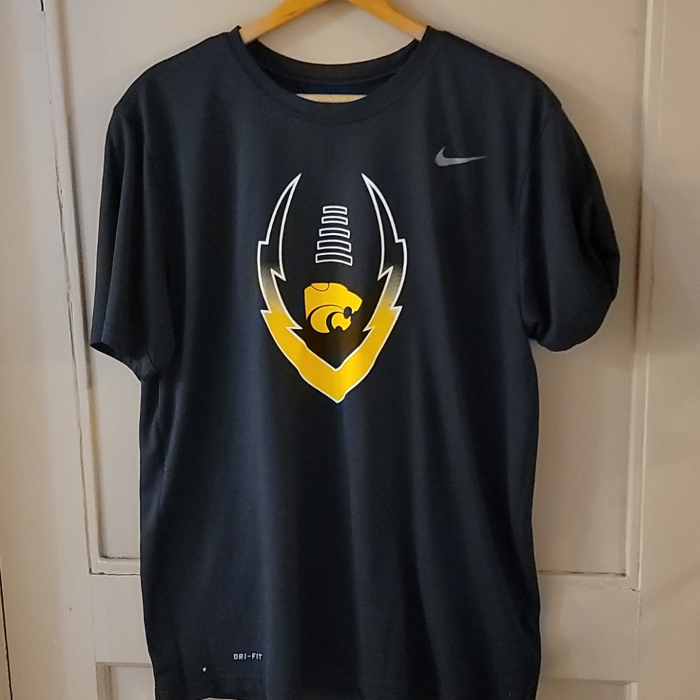 Nike Kansas State Branded Football T-Shirt Sz L